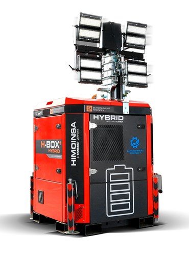 Lichtmast cube hybride